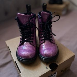Dr. Doc Martens 1460 Glitter classic lace/zip boots